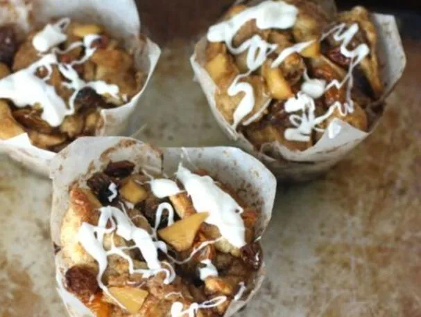 Äppelkanelbullsmuffins