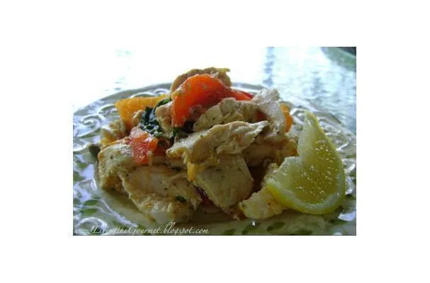 Grillad salvia och basilika - kycklingsallad!