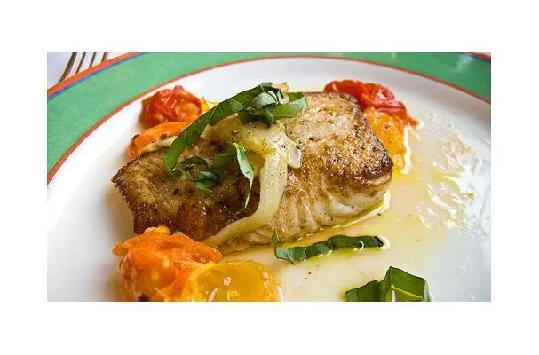 Helgeflundra med fänkål