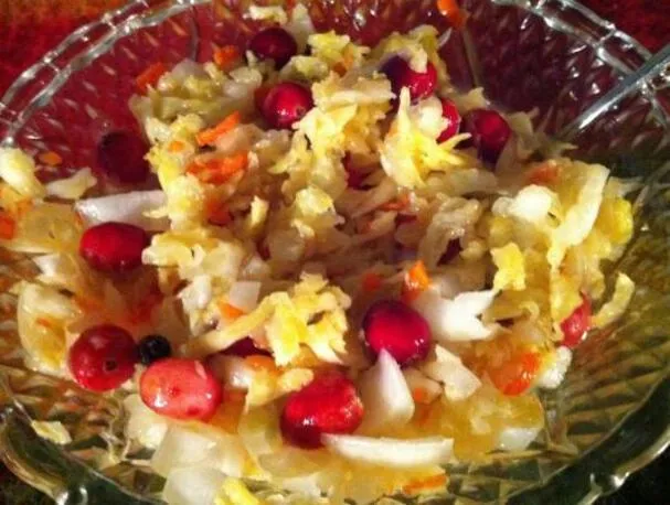 Hemlagad surkål med tranbär