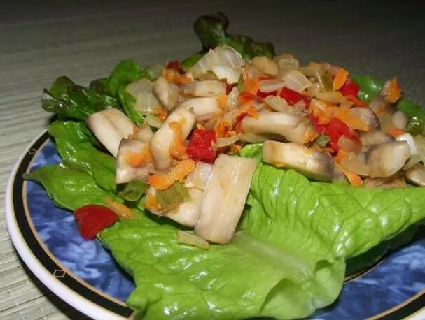 Vegansk kryddig svamp i 10 minuter